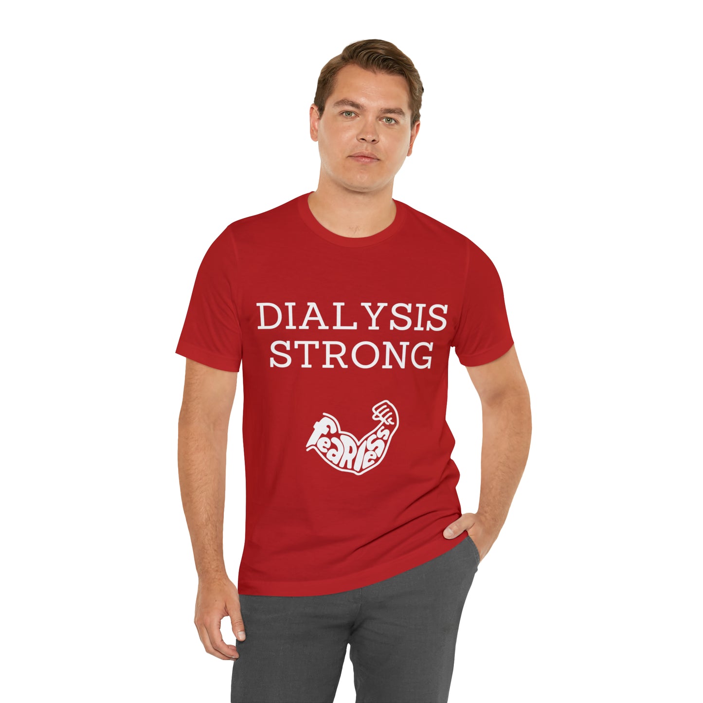 Dialysis Strong T-shirt, Fear Less T-shirt, Kidney Disease Awareness T-shirt - Digital By M&B