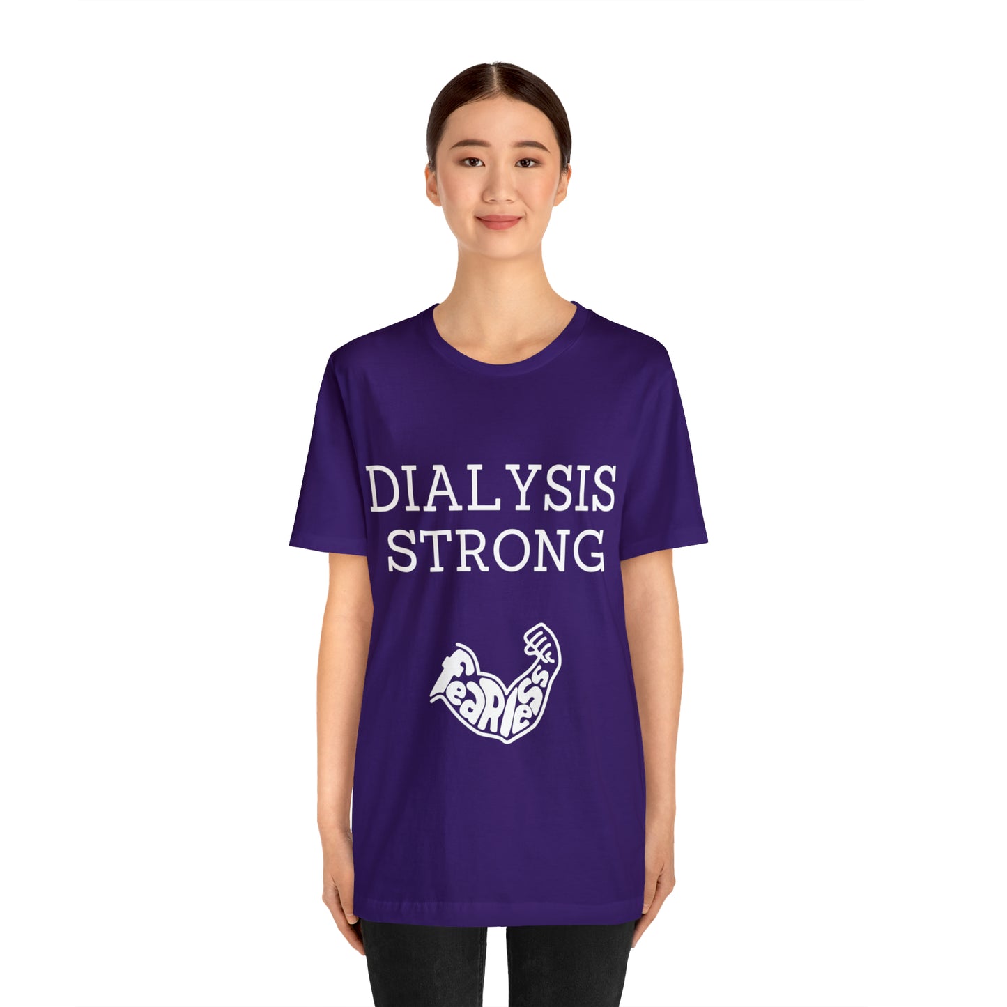 Dialysis Strong T-shirt, Fear Less T-shirt, Kidney Disease Awareness T-shirt - Digital By M&B