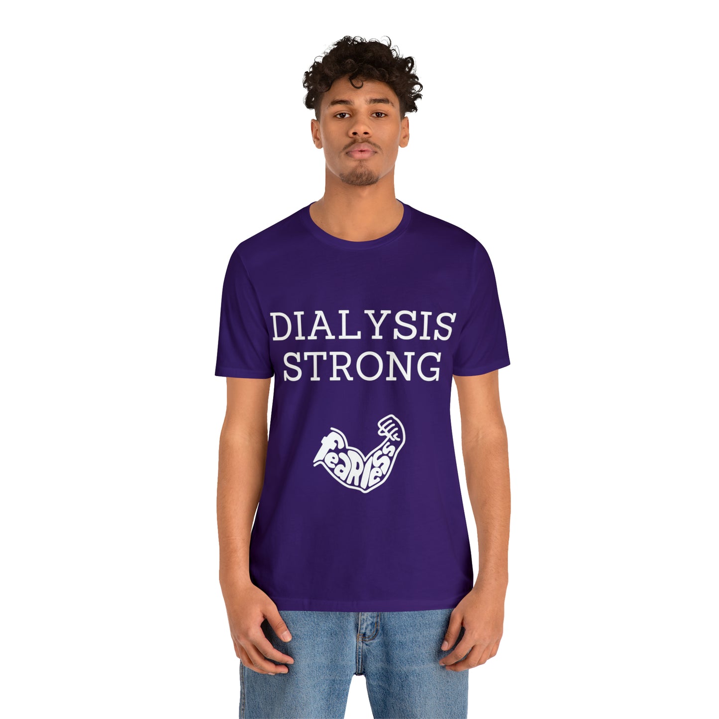 Dialysis Strong T-shirt, Fear Less T-shirt, Kidney Disease Awareness T-shirt - Digital By M&B