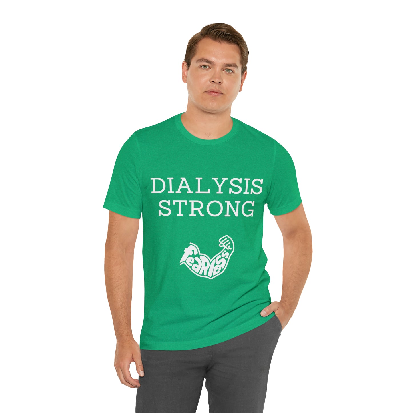 Dialysis Strong T-shirt, Fear Less T-shirt, Kidney Disease Awareness T-shirt - Digital By M&B