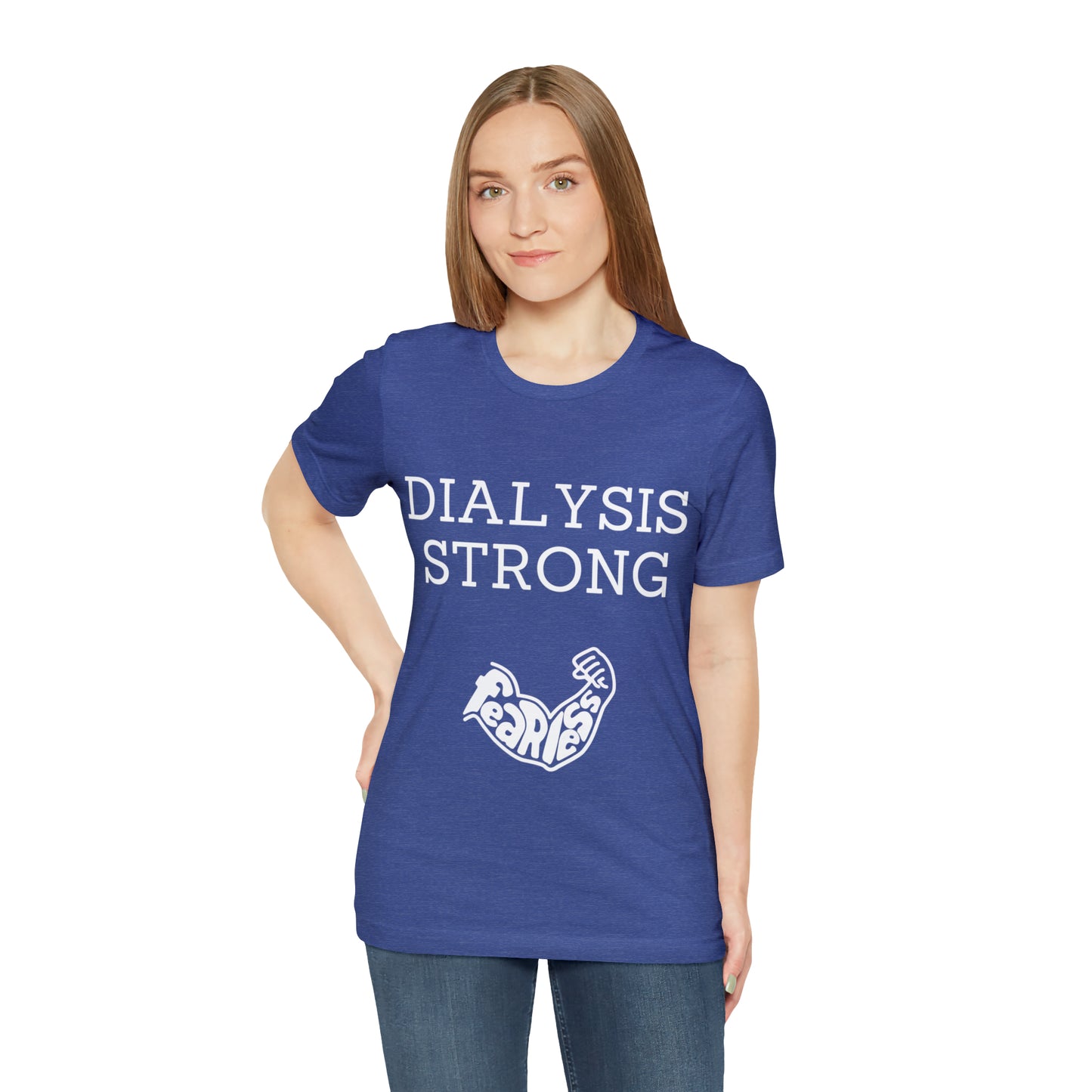 Dialysis Strong T-shirt, Fear Less T-shirt, Kidney Disease Awareness T-shirt - Digital By M&B