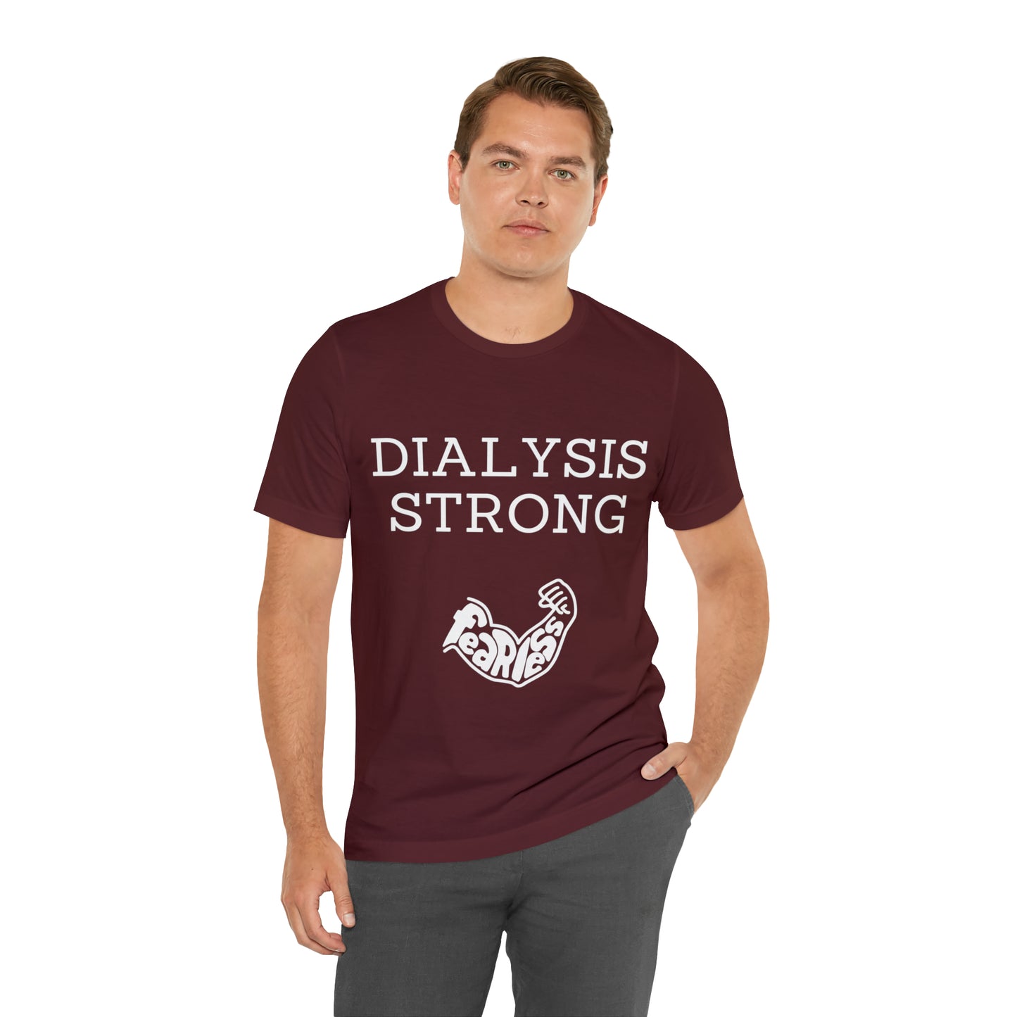 Dialysis Strong T-shirt, Fear Less T-shirt, Kidney Disease Awareness T-shirt - Digital By M&B