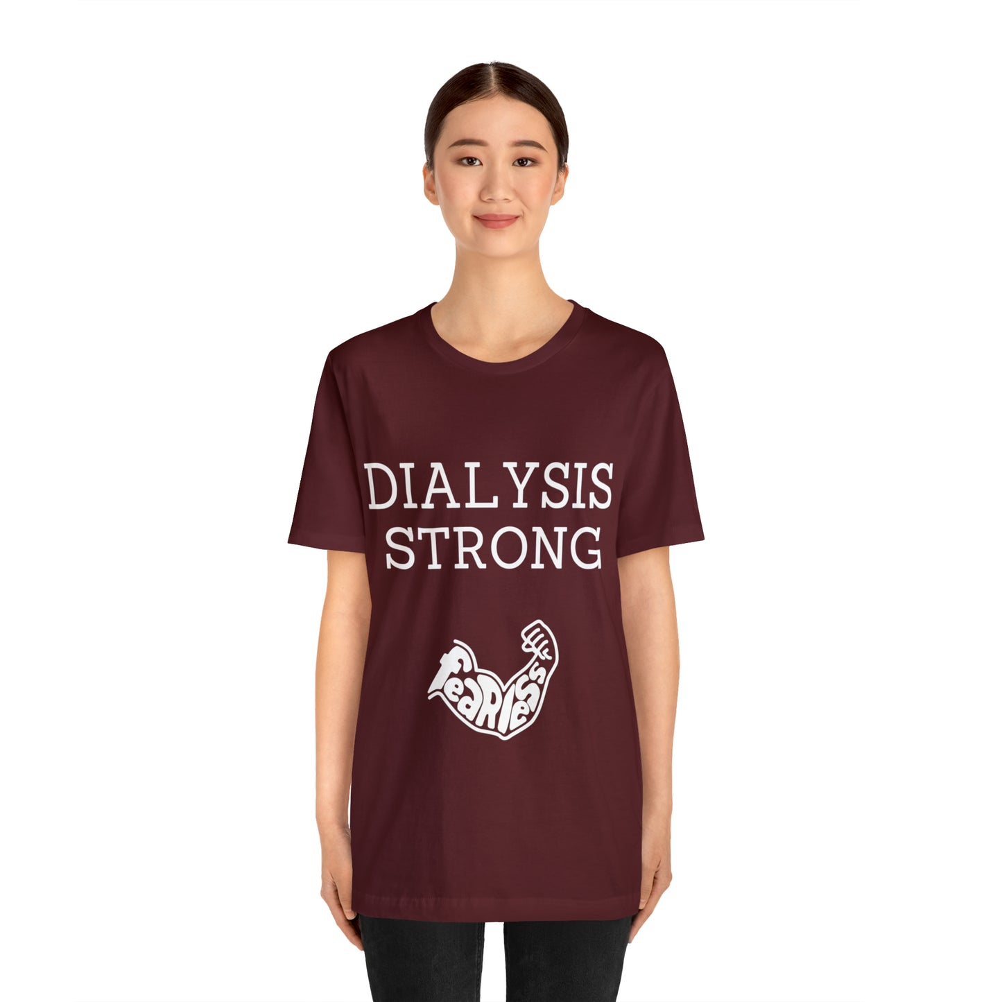 Dialysis Strong T-shirt, Fear Less T-shirt, Kidney Disease Awareness T-shirt - Digital By M&B