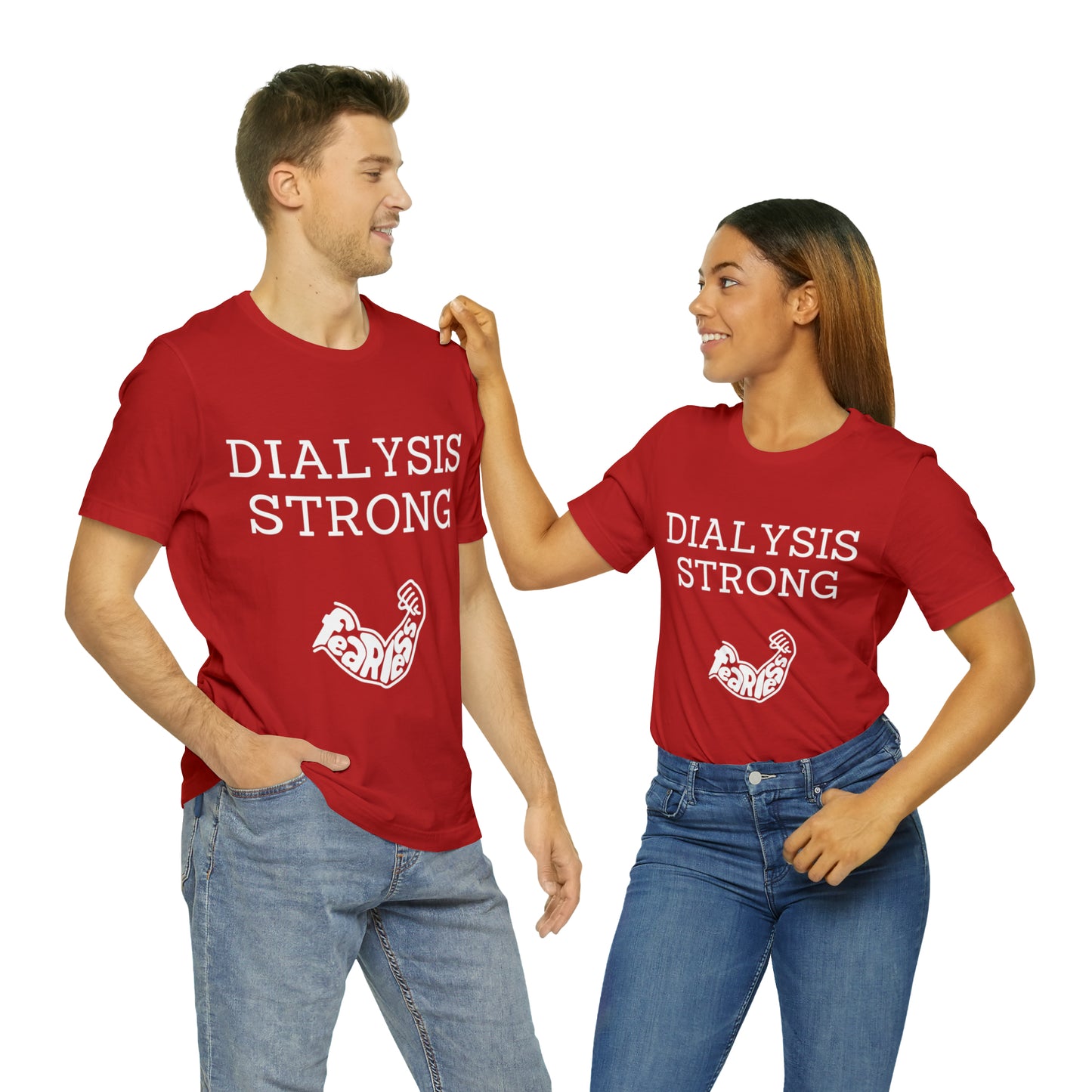 Dialysis Strong T-shirt, Fear Less T-shirt, Kidney Disease Awareness T-shirt - Digital By M&B