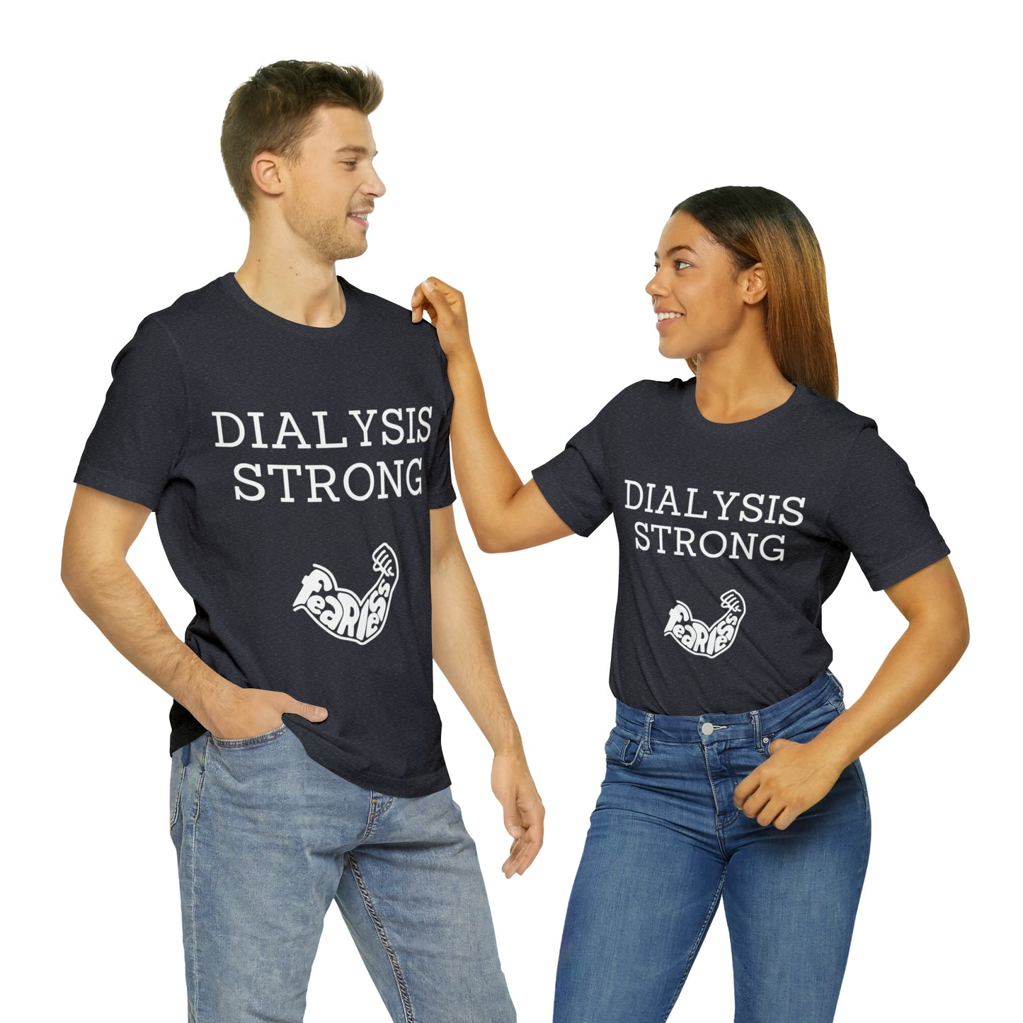 Dialysis Strong T-shirt, Fear Less T-shirt, Kidney Disease Awareness T-shirt - Digital By M&B