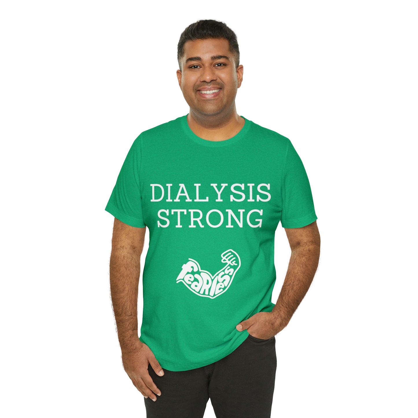 Dialysis Strong T-shirt, Fear Less T-shirt, Kidney Disease Awareness T-shirt - Digital By M&B