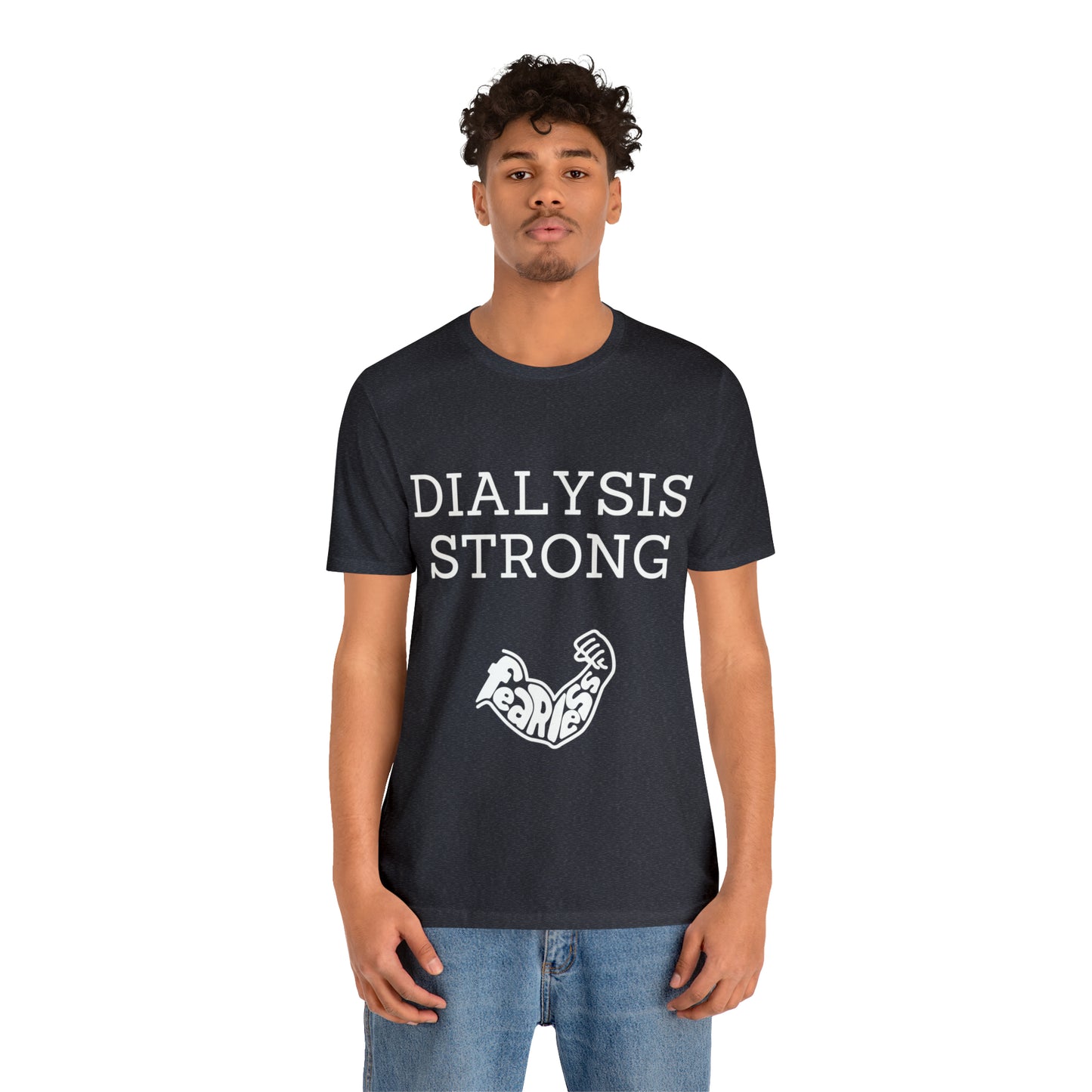 Dialysis Strong T-shirt, Fear Less T-shirt, Kidney Disease Awareness T-shirt - Digital By M&B