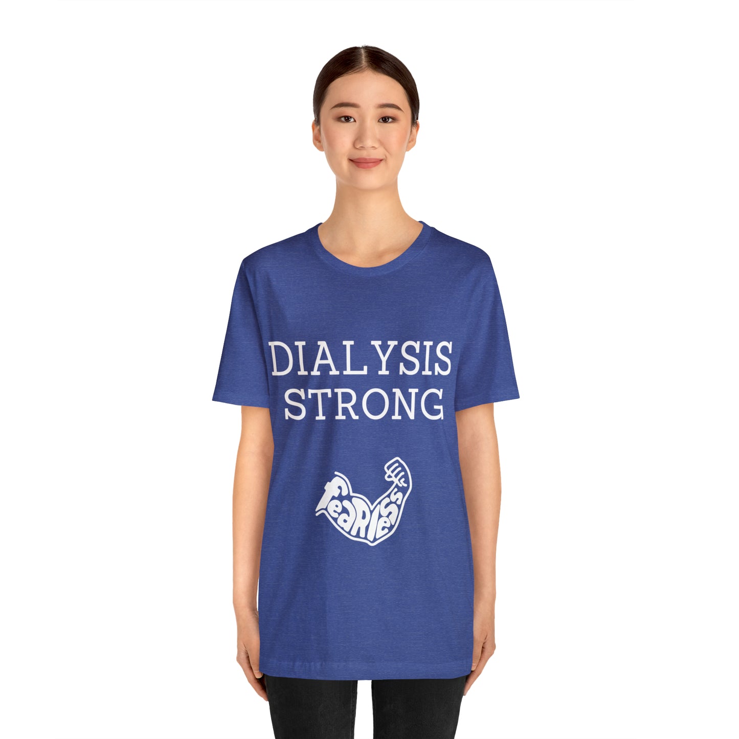 Dialysis Strong T-shirt, Fear Less T-shirt, Kidney Disease Awareness T-shirt - Digital By M&B