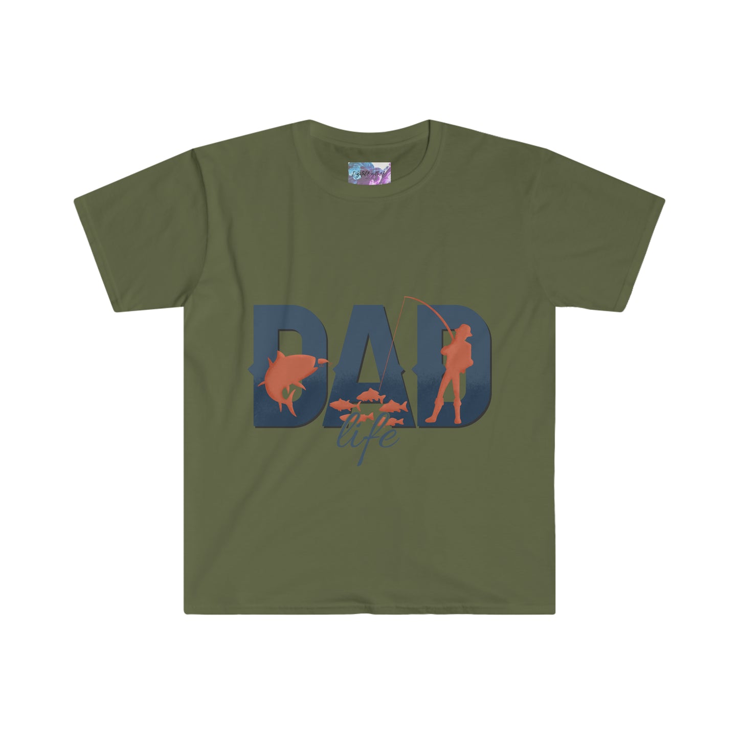 Dad life green shirt