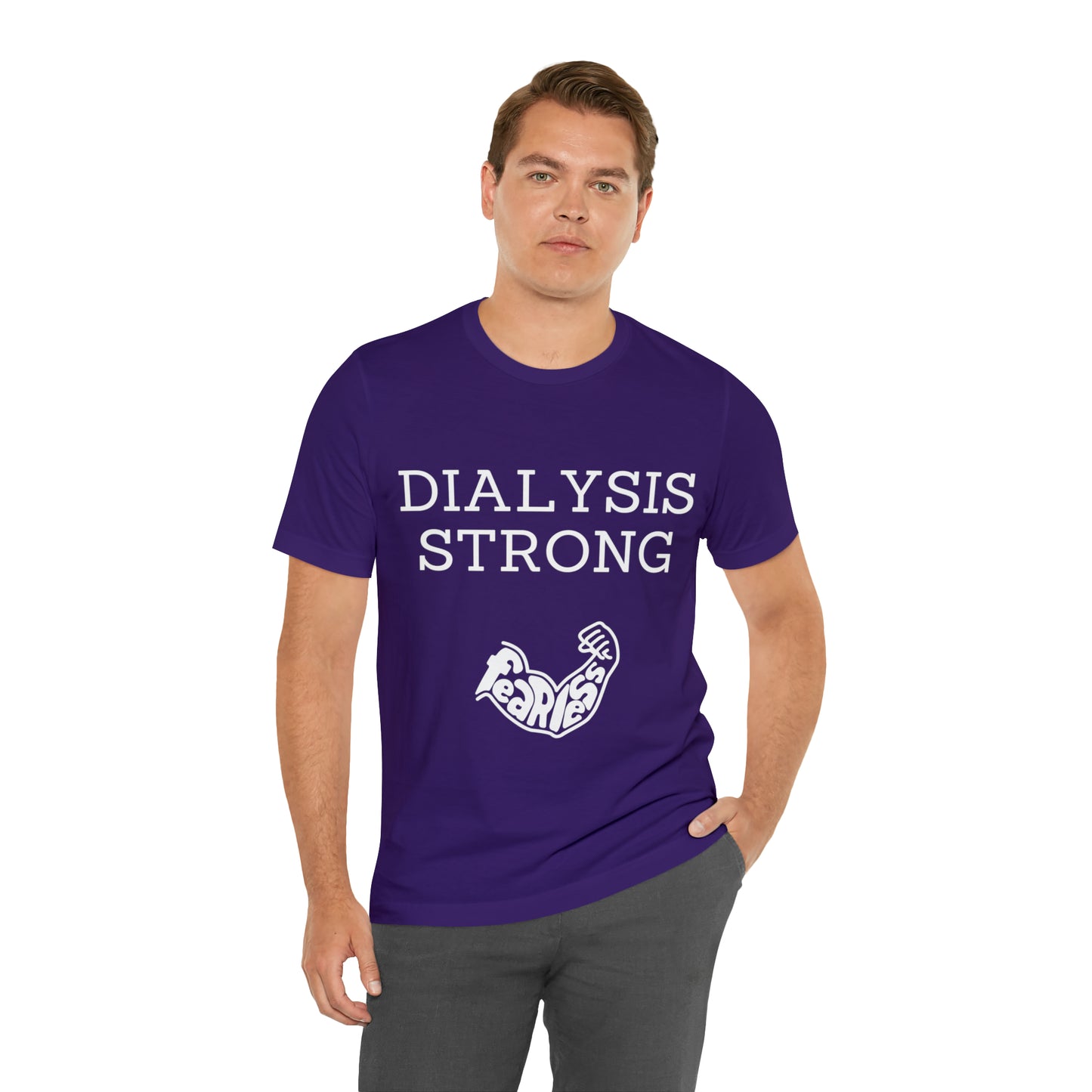 Dialysis Strong T-shirt, Fear Less T-shirt, Kidney Disease Awareness T-shirt - Digital By M&B