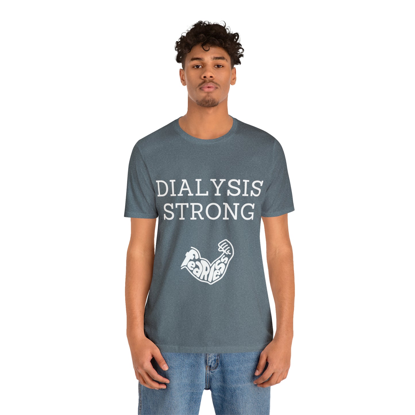 Dialysis Strong T-shirt, Fear Less T-shirt, Kidney Disease Awareness T-shirt - Digital By M&B