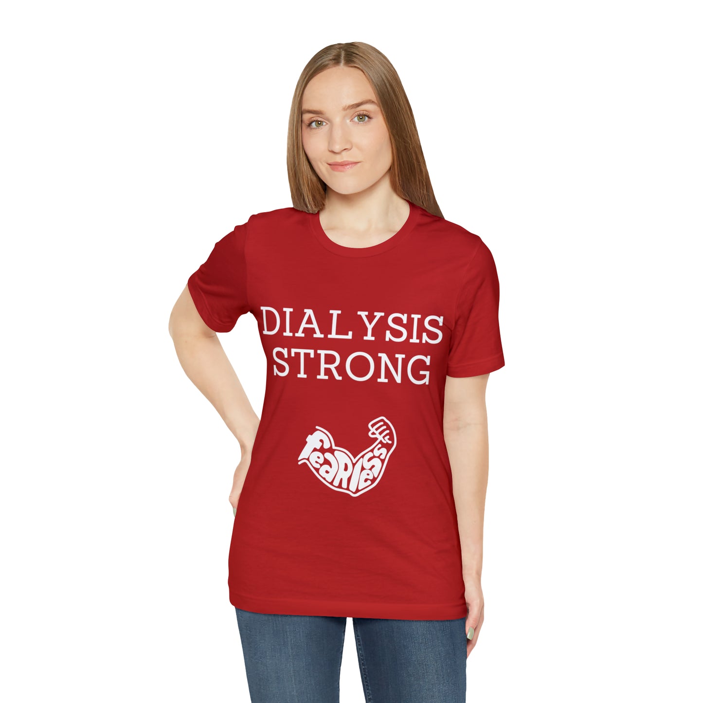 Dialysis Strong T-shirt, Fear Less T-shirt, Kidney Disease Awareness T-shirt - Digital By M&B