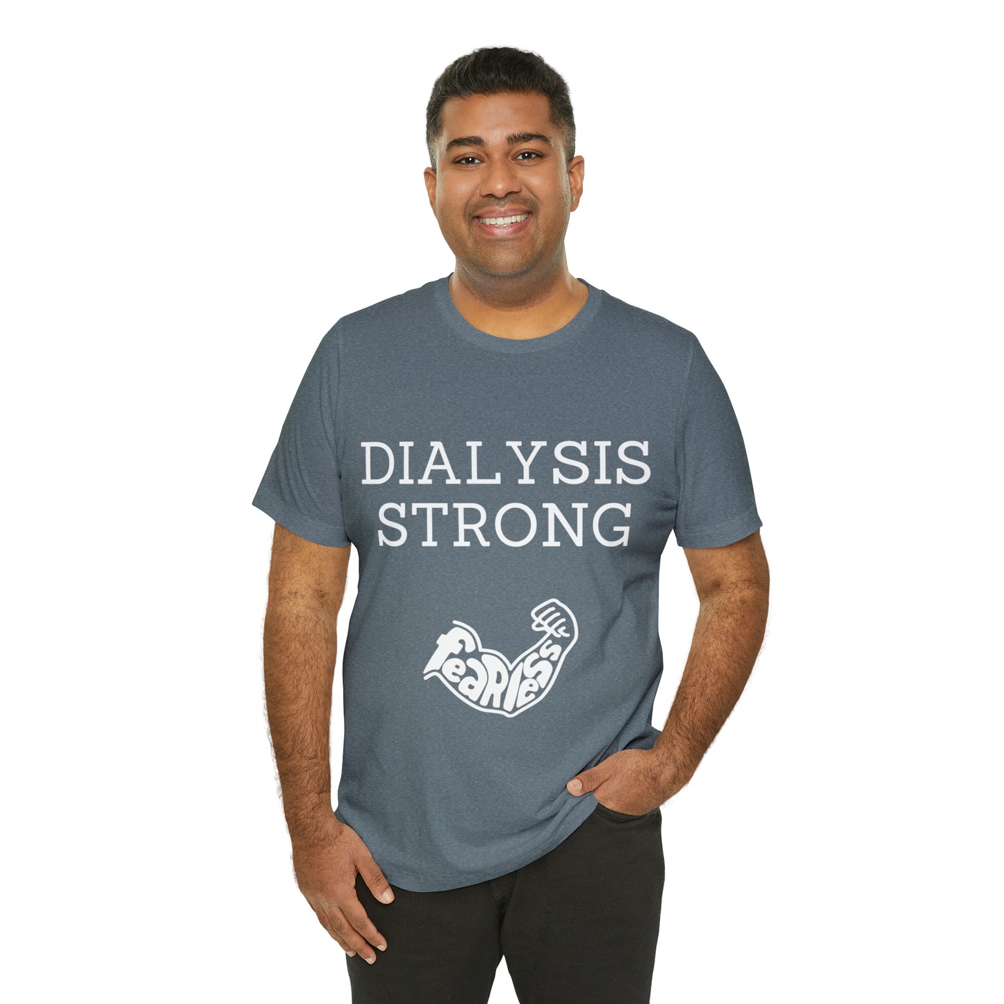 Dialysis Strong T-shirt, Fear Less T-shirt, Kidney Disease Awareness T-shirt - Digital By M&B