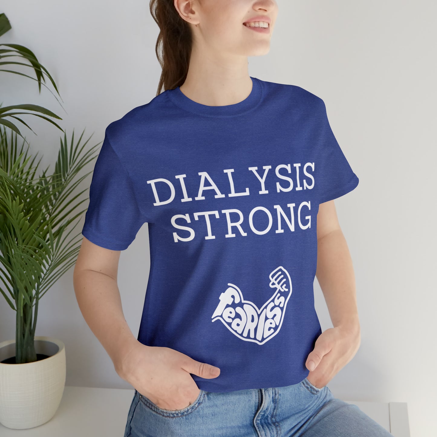 Dialysis Strong T-shirt, Fear Less T-shirt, Kidney Disease Awareness T-shirt - Digital By M&B