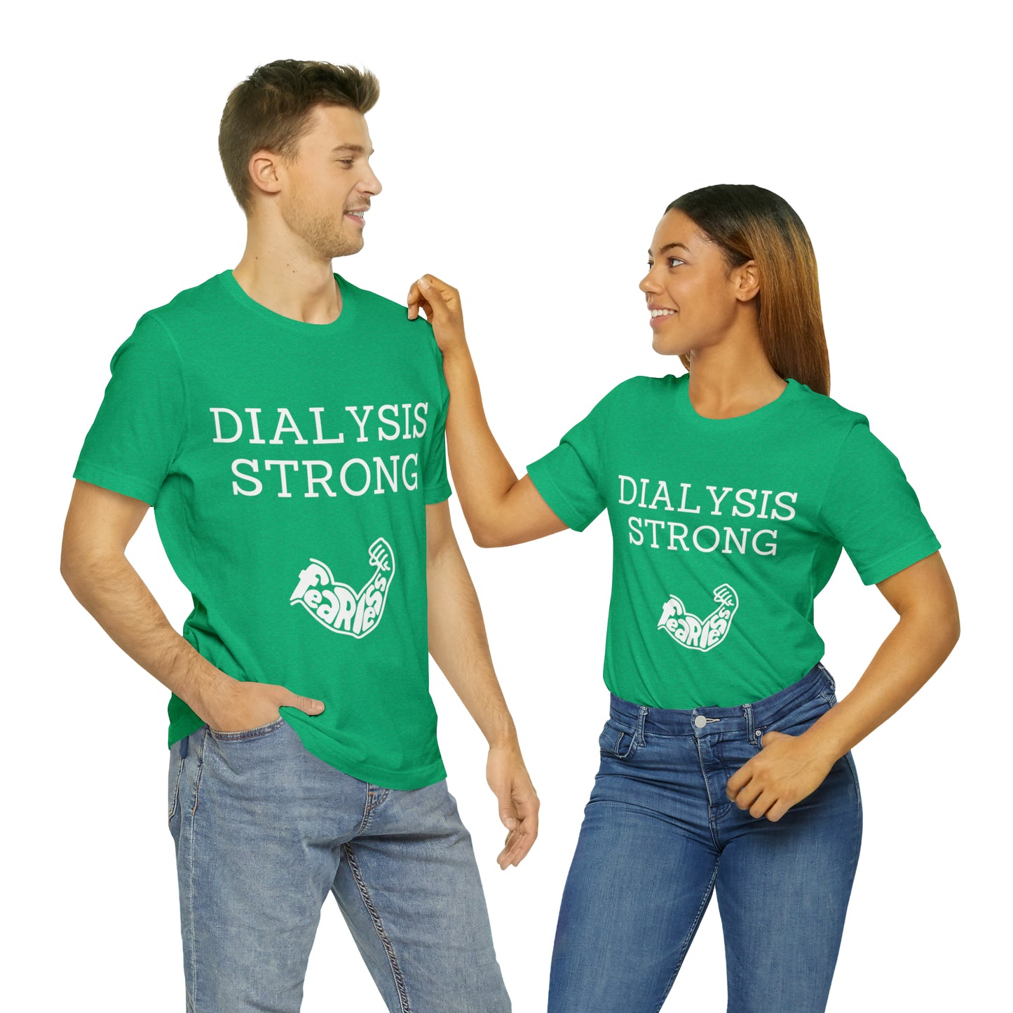 Dialysis Strong T-shirt, Fear Less T-shirt, Kidney Disease Awareness T-shirt - Digital By M&B