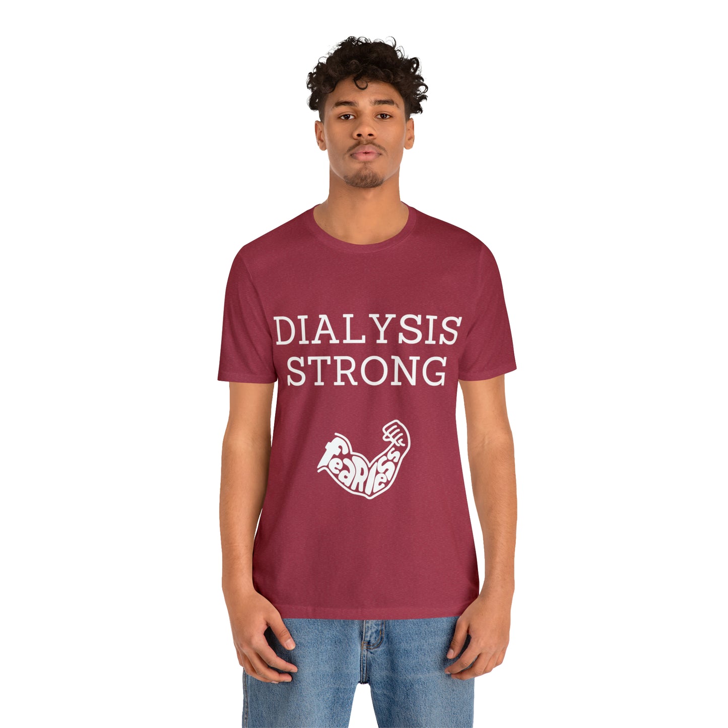 Dialysis Strong T-shirt, Fear Less T-shirt, Kidney Disease Awareness T-shirt - Digital By M&B