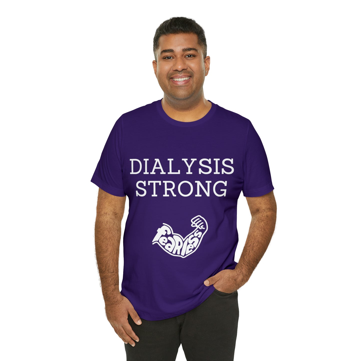 Dialysis Strong T-shirt, Fear Less T-shirt, Kidney Disease Awareness T-shirt - Digital By M&B