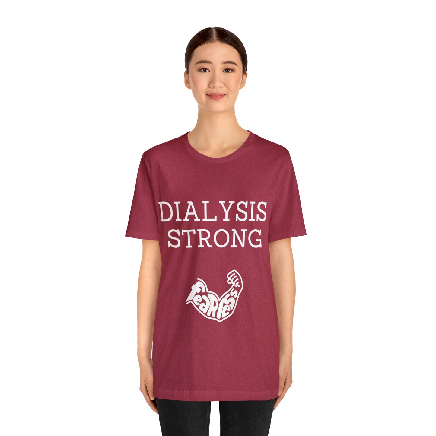 Dialysis Strong T-shirt, Fear Less T-shirt, Kidney Disease Awareness T-shirt - Digital By M&B
