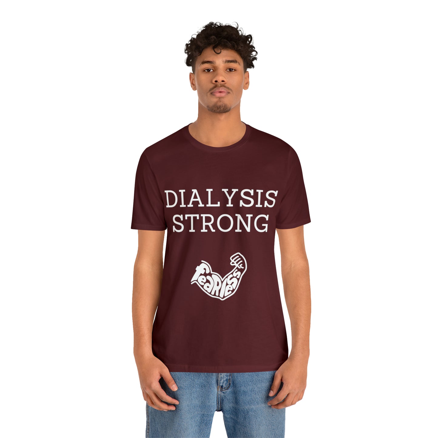Dialysis Strong T-shirt, Fear Less T-shirt, Kidney Disease Awareness T-shirt - Digital By M&B