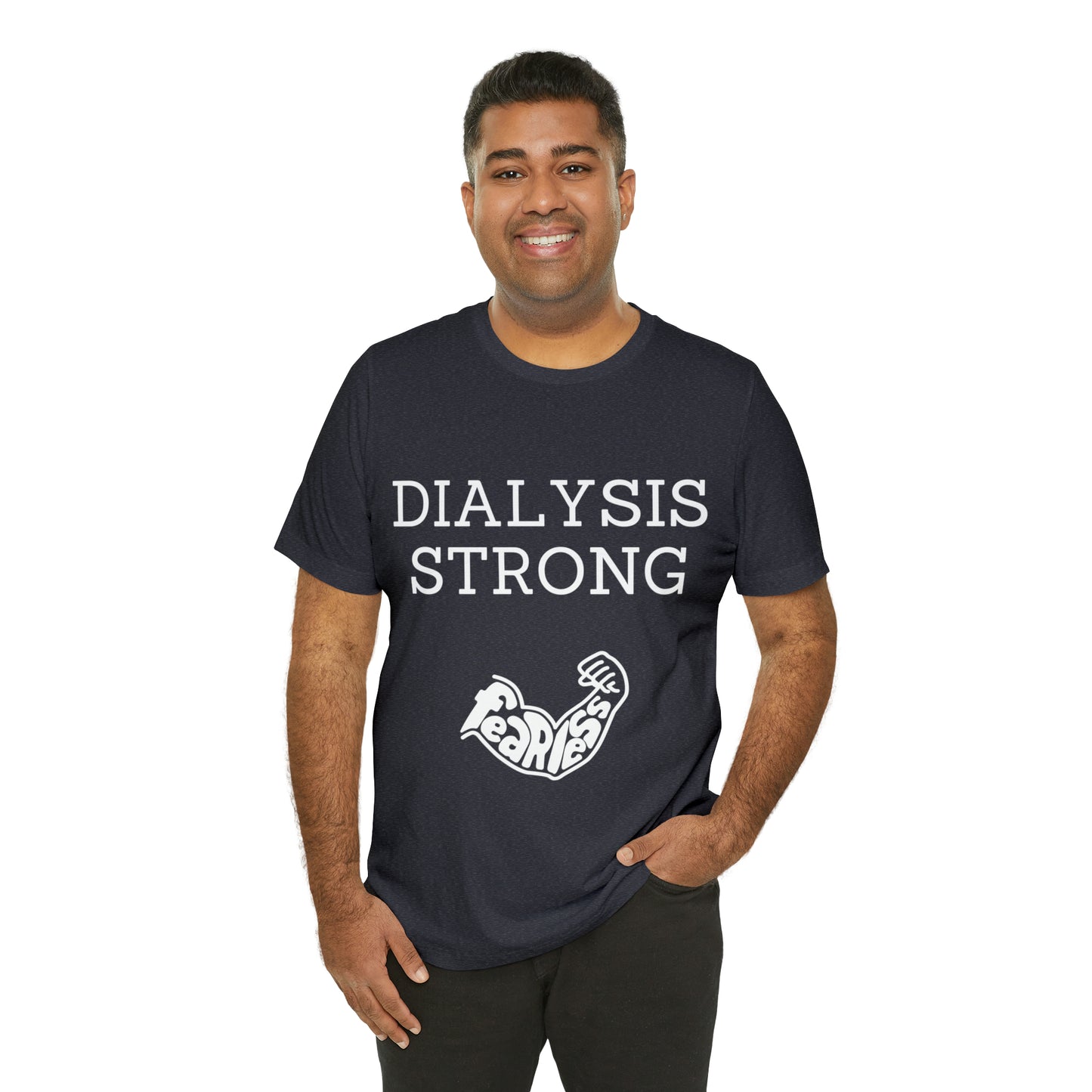 Dialysis Strong T-shirt, Fear Less T-shirt, Kidney Disease Awareness T-shirt - Digital By M&B