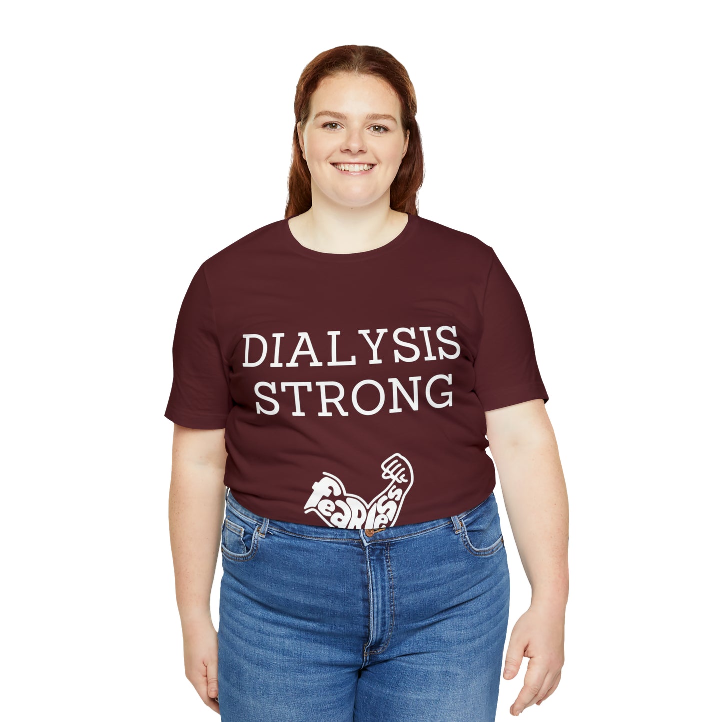 Dialysis Strong T-shirt, Fear Less T-shirt, Kidney Disease Awareness T-shirt - Digital By M&B