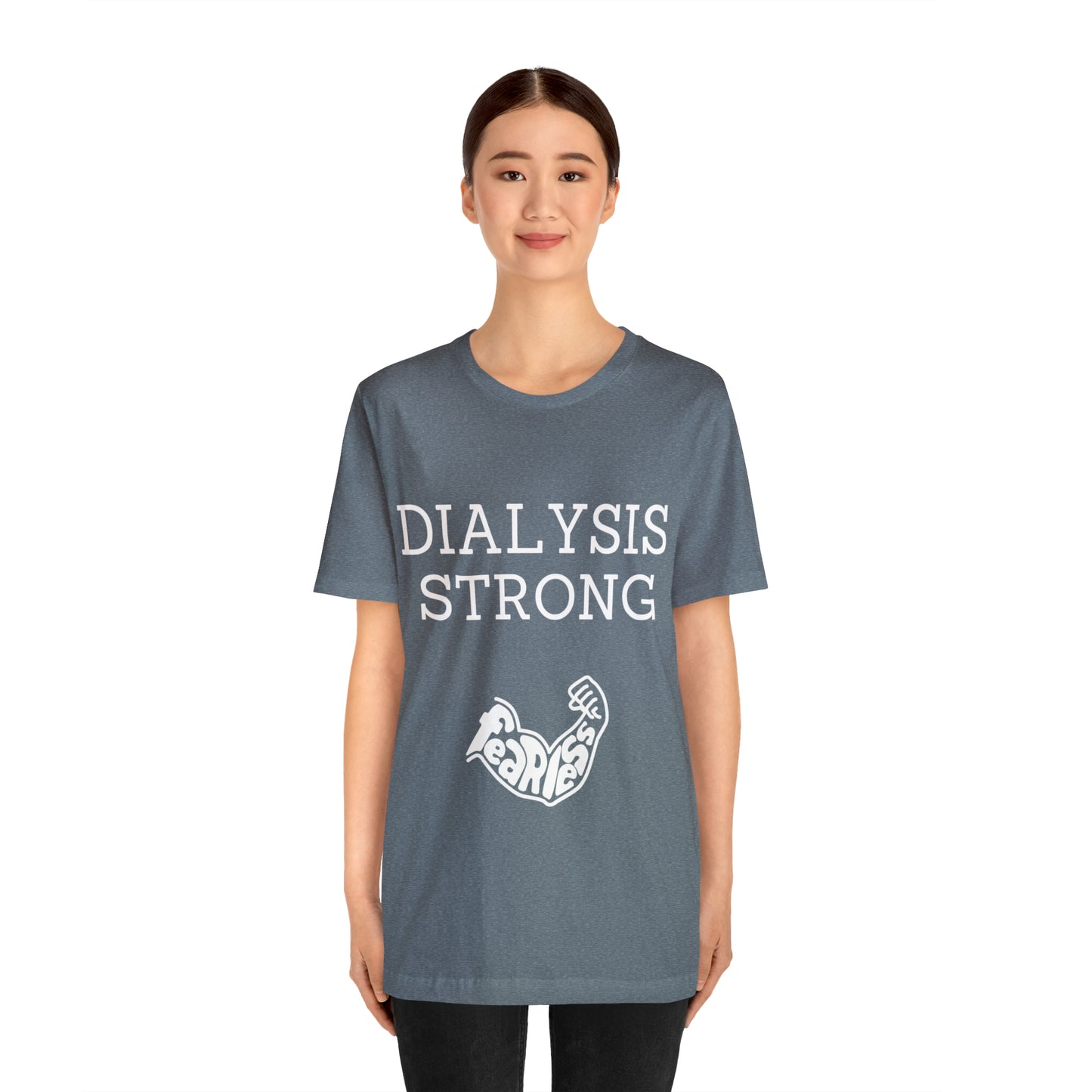 Dialysis Strong T-shirt, Fear Less T-shirt, Kidney Disease Awareness T-shirt - Digital By M&B