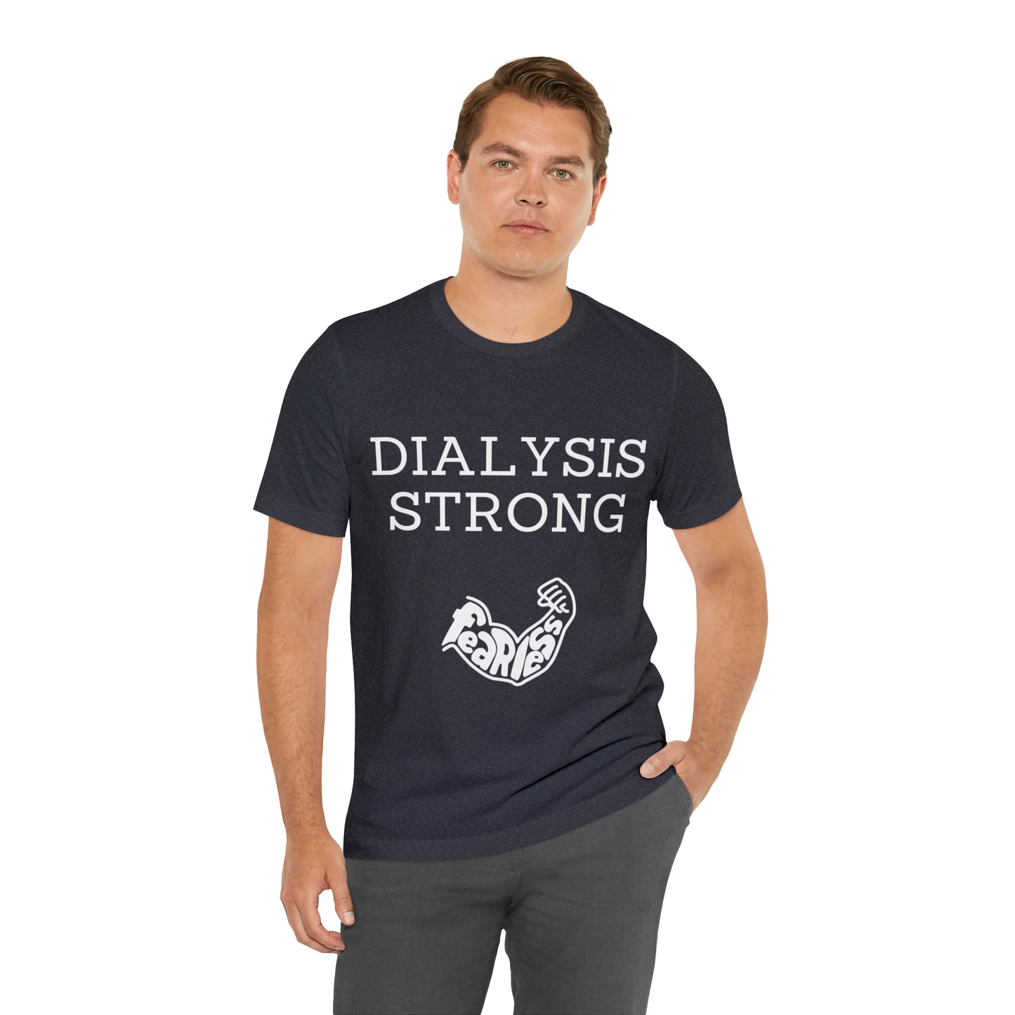 Dialysis Strong T-shirt, Fear Less T-shirt, Kidney Disease Awareness T-shirt - Digital By M&B