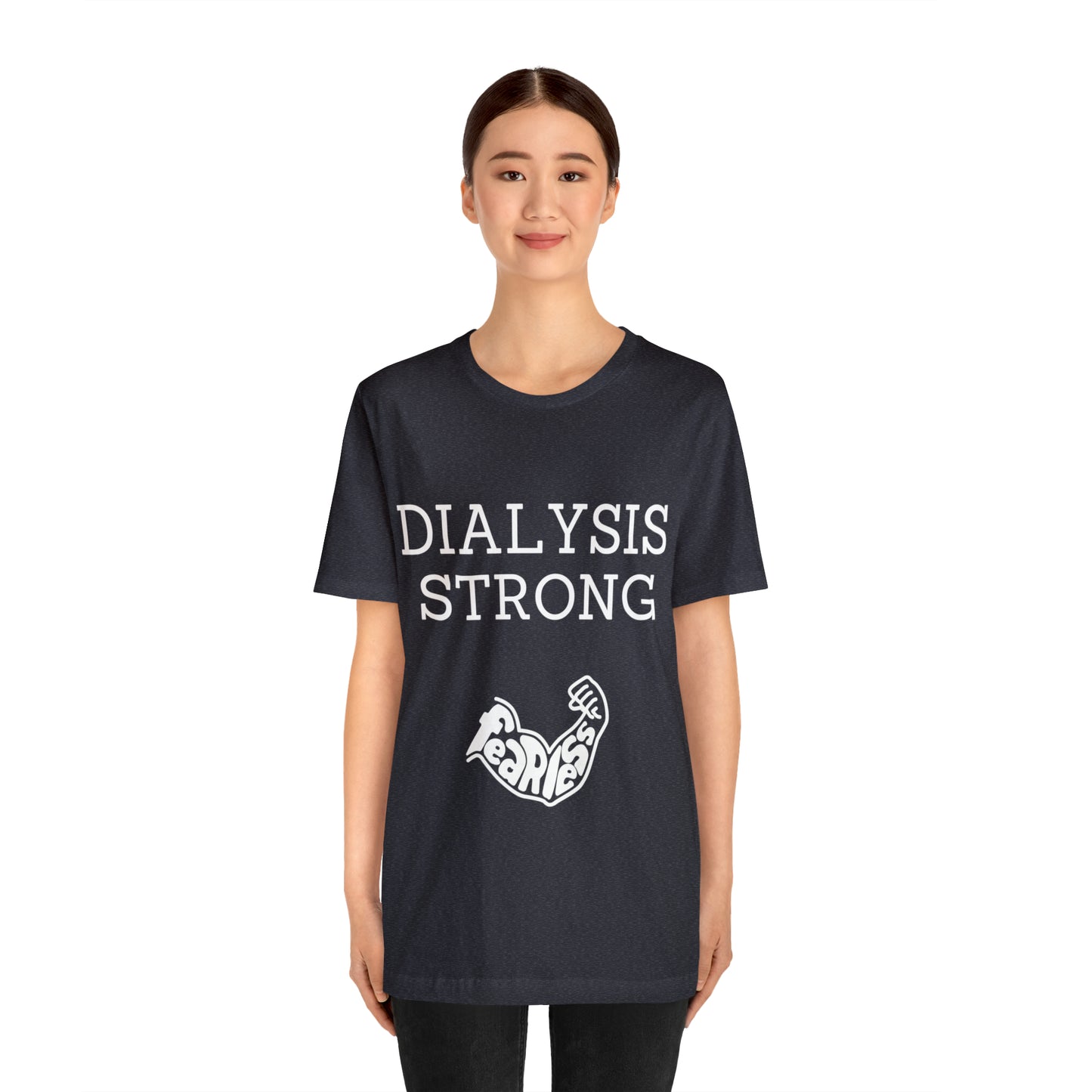Dialysis Strong T-shirt, Fear Less T-shirt, Kidney Disease Awareness T-shirt - Digital By M&B