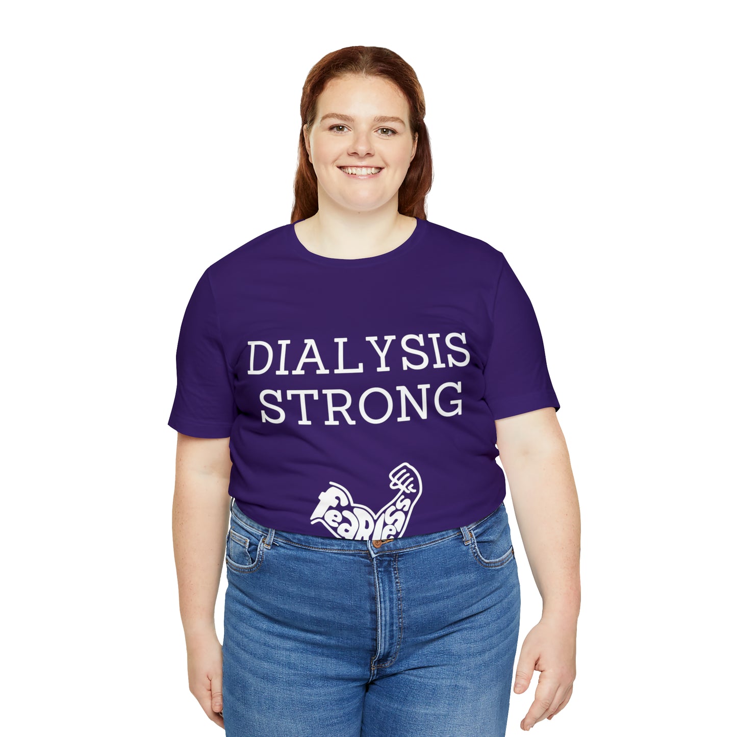 Dialysis Strong T-shirt, Fear Less T-shirt, Kidney Disease Awareness T-shirt - Digital By M&B