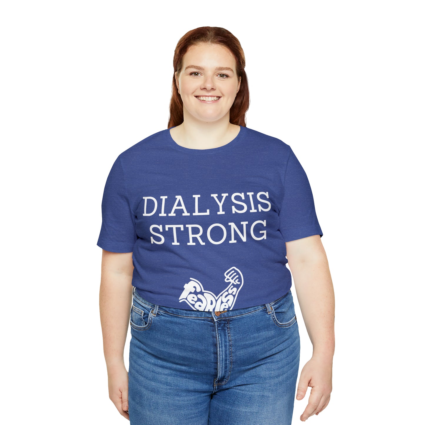 Dialysis Strong T-shirt, Fear Less T-shirt, Kidney Disease Awareness T-shirt - Digital By M&B
