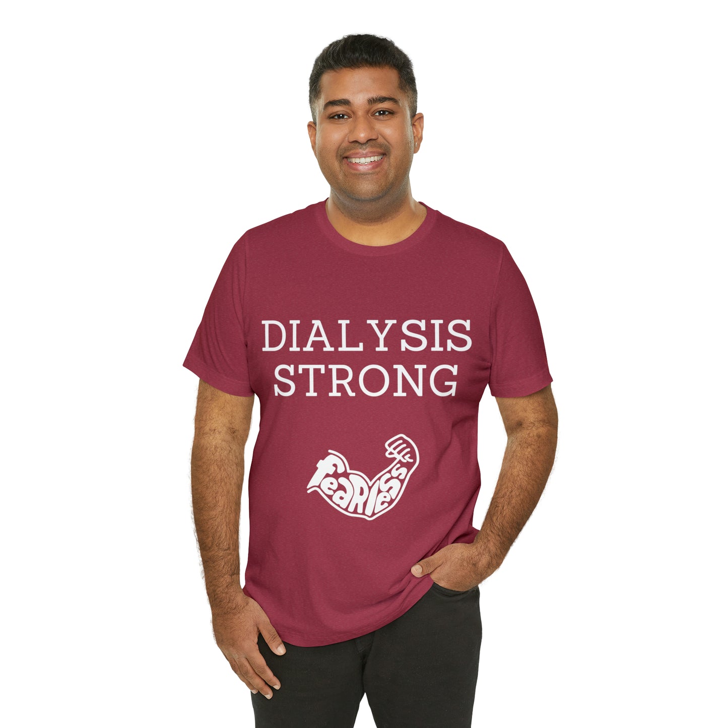 Dialysis Strong T-shirt, Fear Less T-shirt, Kidney Disease Awareness T-shirt - Digital By M&B