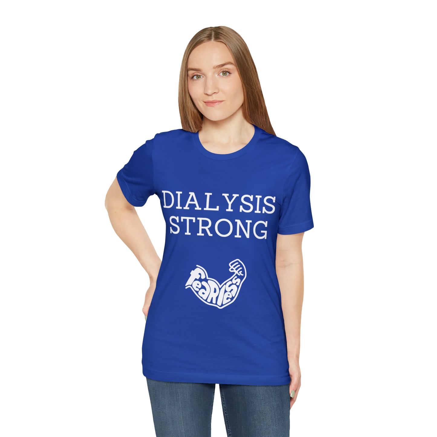 Dialysis Strong T-shirt, Fear Less T-shirt, Kidney Disease Awareness T-shirt - Digital By M&B