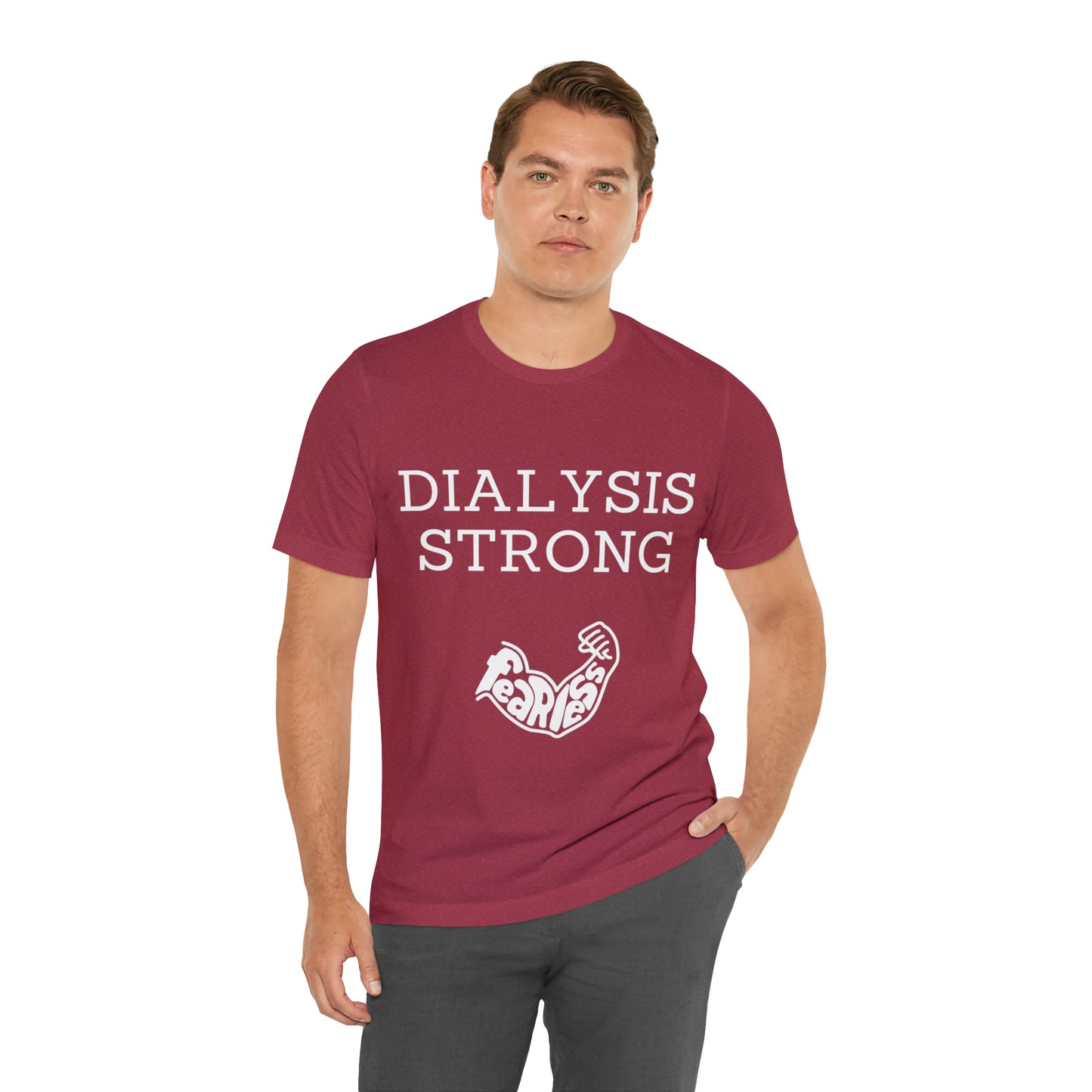 Dialysis Strong T-shirt, Fear Less T-shirt, Kidney Disease Awareness T-shirt - Digital By M&B