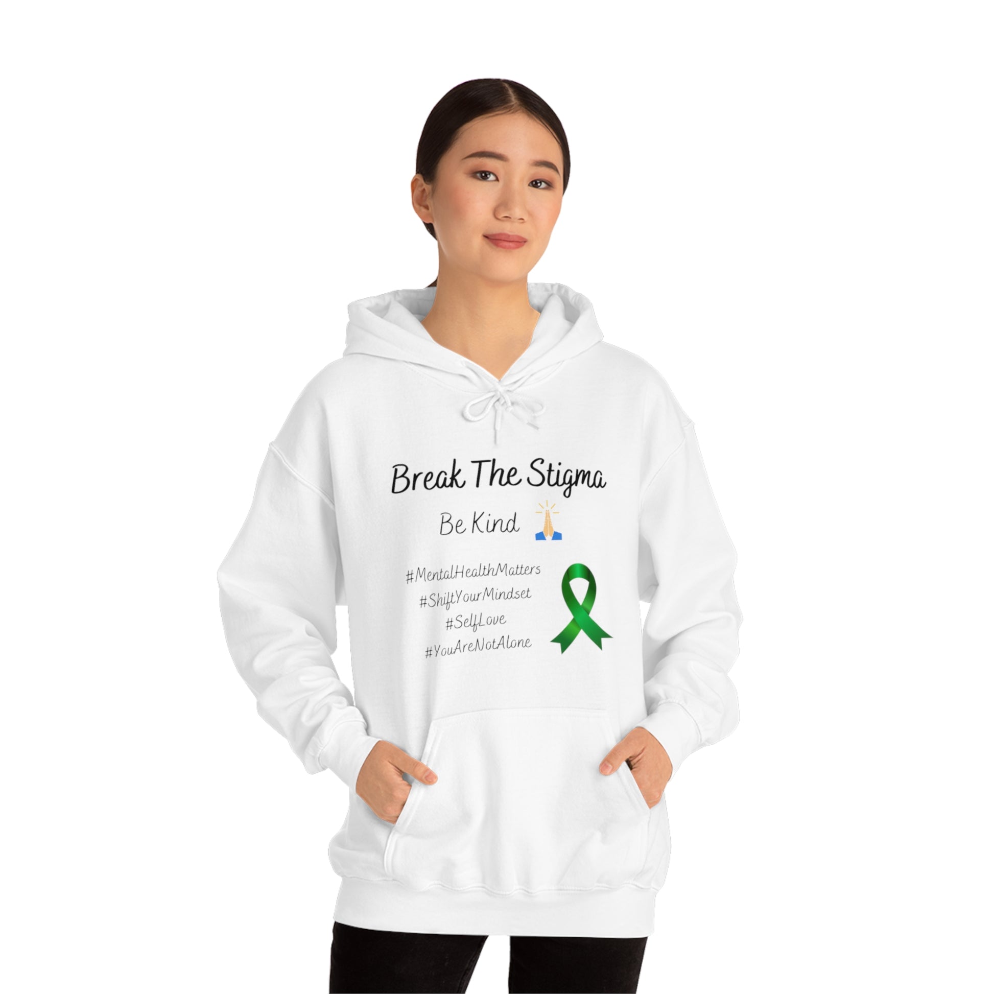 Break The Stigma, Self Love, Shift Your Mind Set, Your Not Alone, Mental Health Awareness Hoodie - Digital By M&B