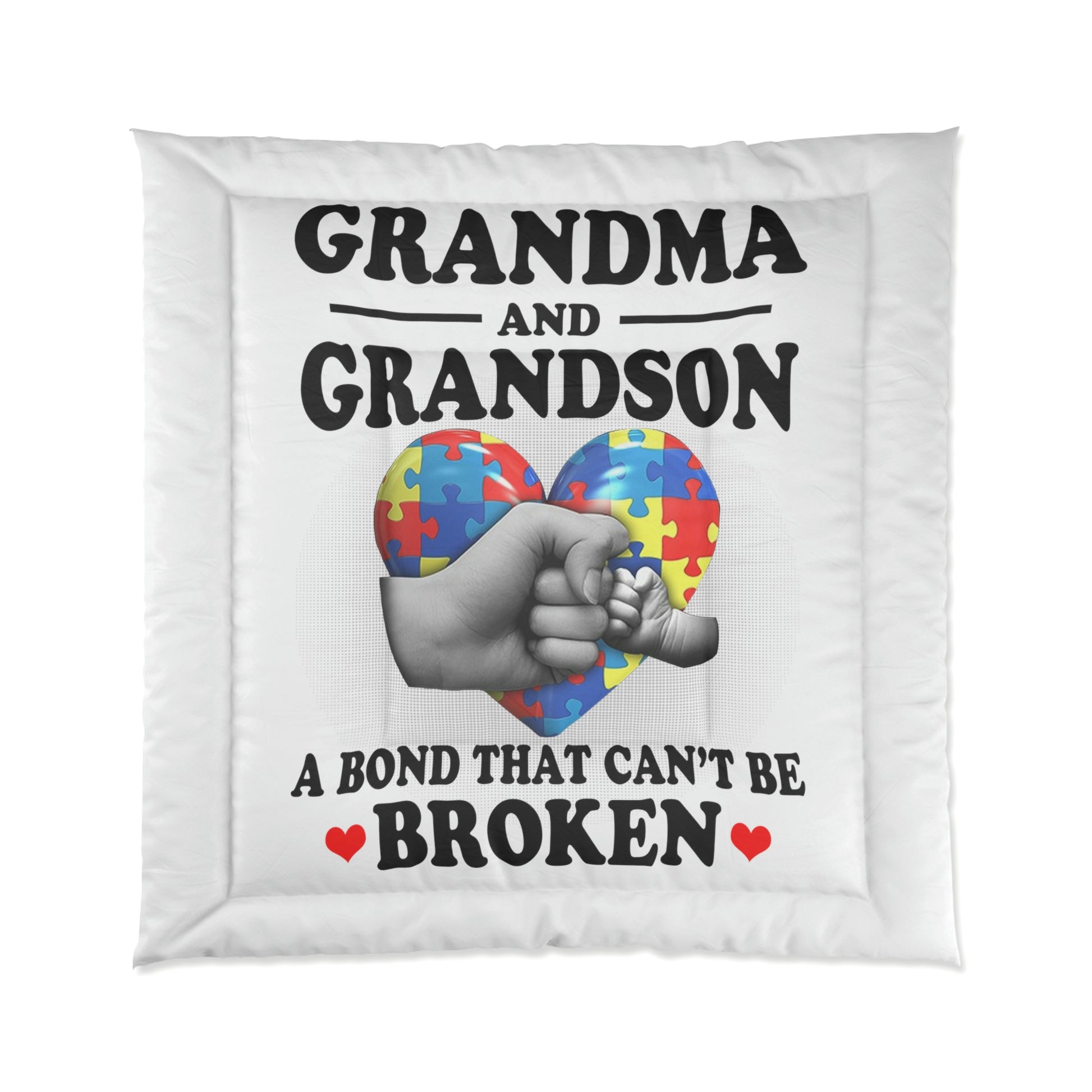 Comforter Grandma and Grandson Bond, Gift for Mom, Special moment - Digital By M&B